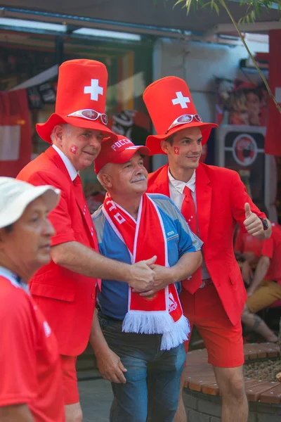 Strefy Kibiców Pucharu Świata 2018 Roku Niżnym Nowogrodzie Rosji Czerwca — Zdjęcie stockowe