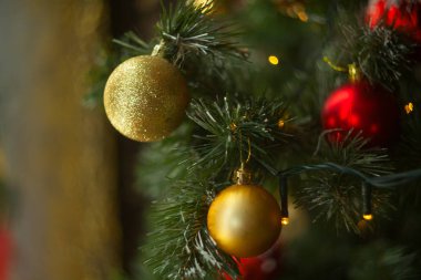 güzel Noel arka plan ile Noel çelenk