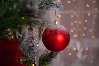 güzel Noel arka plan ile Noel çelenk