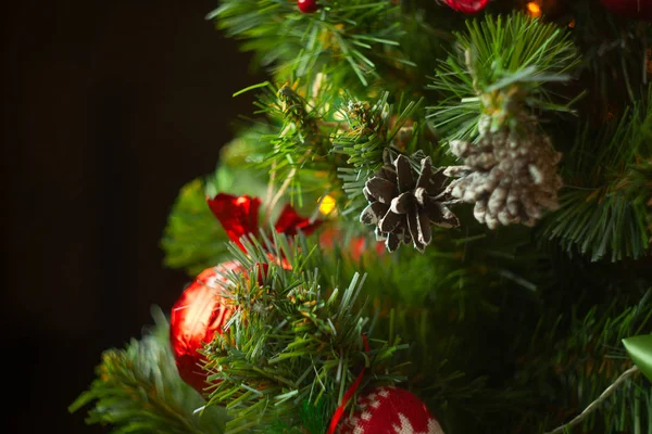 Hermoso Fondo Abstracto Navidad Con Guirnaldas Navidad — Foto de Stock