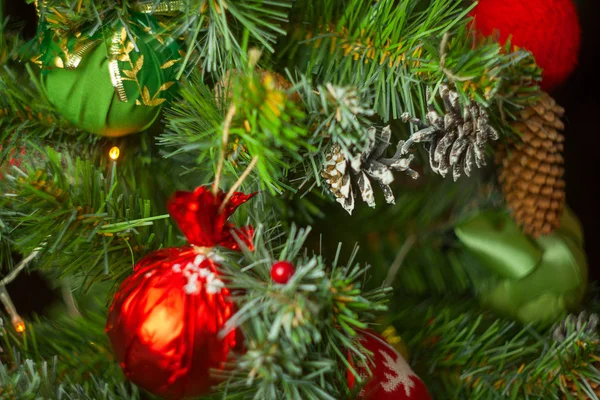 Schöne Abstrakte Weihnachtshintergrund Mit Weihnachtsgirlanden — Stockfoto