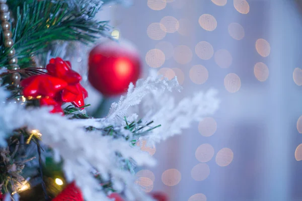 Schöne Abstrakte Weihnachtshintergrund Mit Weihnachtsgirlanden — Stockfoto