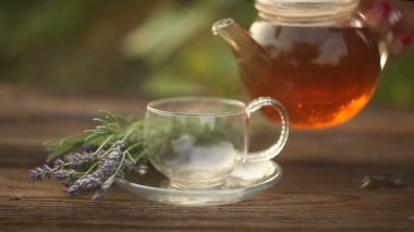 masada güzel cam kase lezzetli yeşil çay