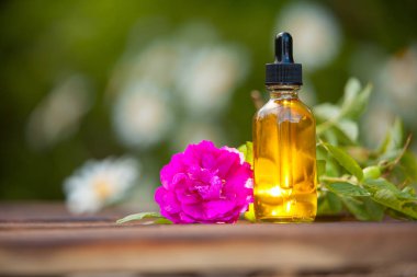 Güzel Cam masaya çiçek özü