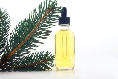 Güzel cam masada çam özü