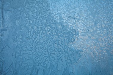 güzel kış doku desenleri Frost'un penceresinde