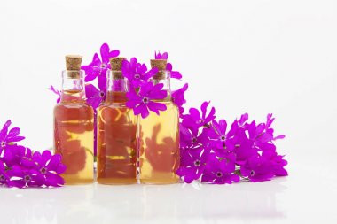 çuha çiçeği esans masada güzel şişe