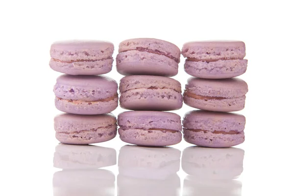 Gustosi Macaron Freschi Deliziosi Piatto — Foto Stock