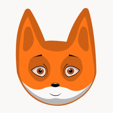 Karikatür tarzında kırmızı tilki Başkanı