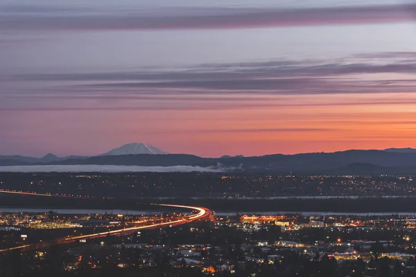 Puesta Sol Montaña Oregon —  Fotos de Stock