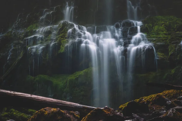 Long Exposure Details Waterfall Oregon — Stock Photo, Image