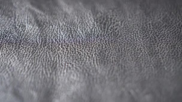 Textured dark skin surface extremely close up — Stock Video