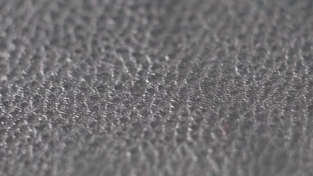 PU leather extremely close up — Stock Video