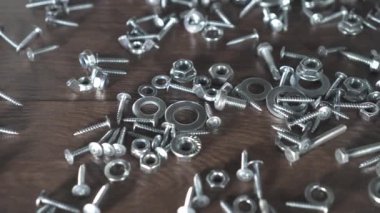 Görünüm masaya somun vida cıvata