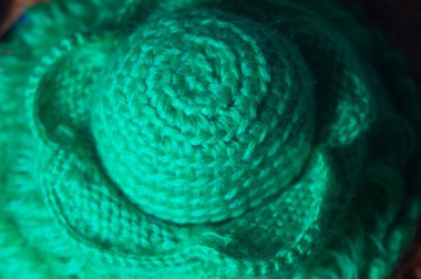 El yapımı örme yün arka plan