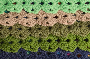 El yapımı yün örme renkli doku arka plan