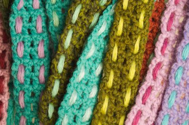 El yapımı örme yün arka plan