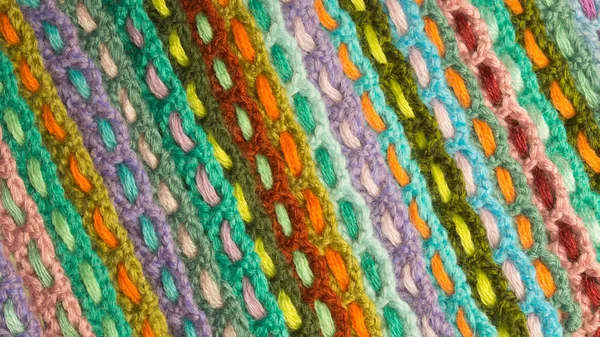 El yapımı yün örme renkli doku arka plan