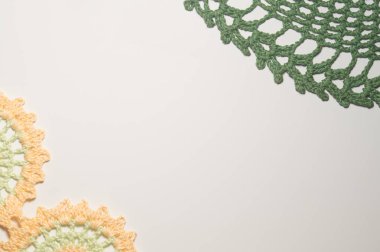 El yapımı örme battaniye doku arka plan