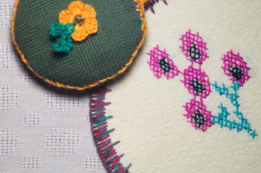 El yapımı örme yün arka plan