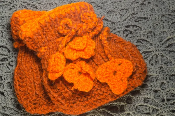 Handmade knitting wool background