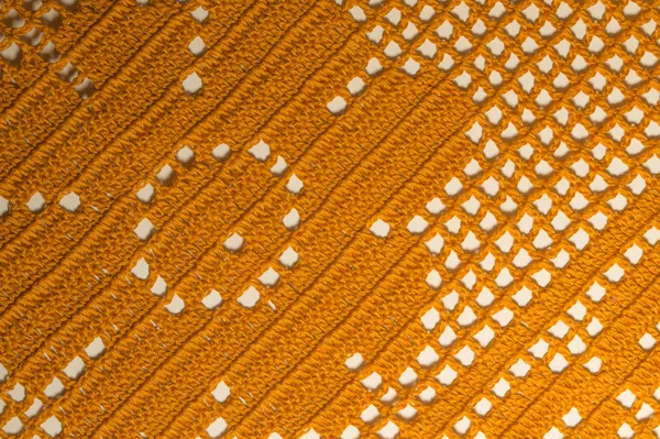 Handmade malha cobertor textura fundo — Fotografia de Stock