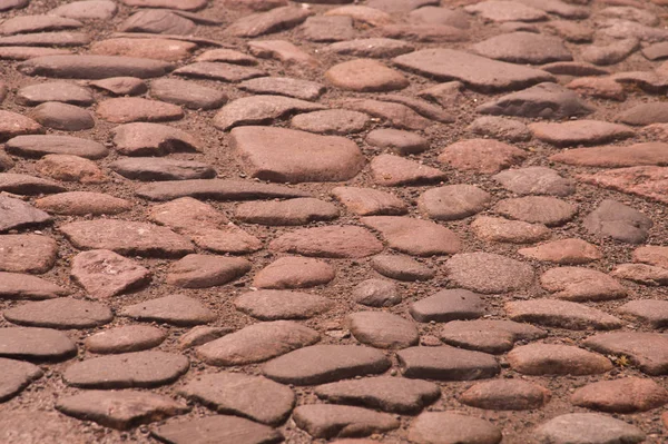 Sten väg Cobble textur bakgrund — Stockfoto