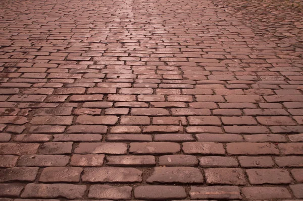 Sten väg Cobble textur bakgrund — Stockfoto