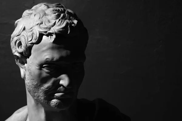 Donatello siyah ve beyaz tarafından Peygamber Jeremiah antik büstü