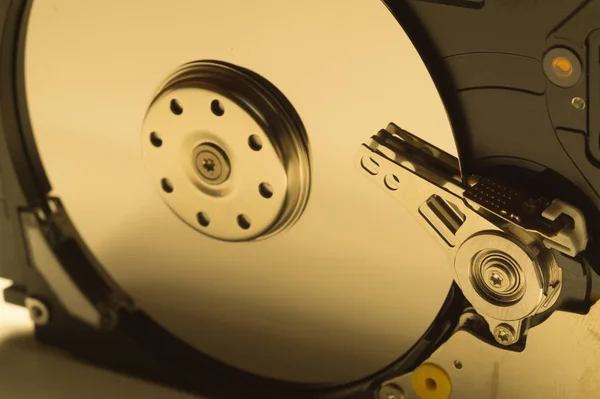 Hdd. open hard disk drive. The concept of data storage