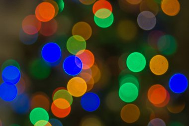 Bokeh defokus ışıkları soyut. tatil arka planı