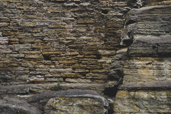 Pozadí kamenné zdi. abstraktní šedá grungeová textura. kamenitá cihlová zeď — Stock fotografie