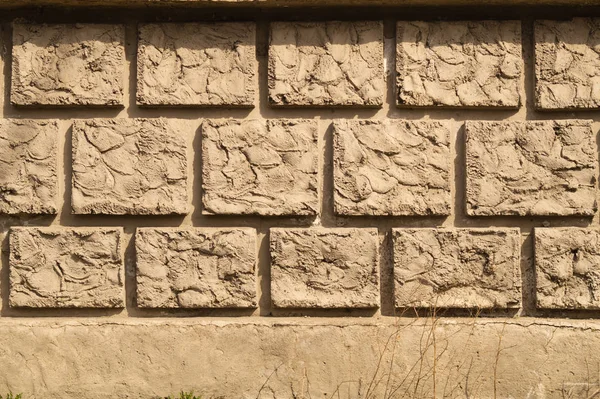 Fondo de pared de ladrillo viejo. pared de ladrillos cuadrados —  Fotos de Stock