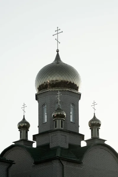 Dome of the church with the cross — Stock Photo, Image