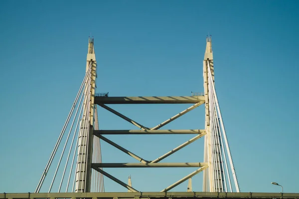 Detalle de un puente de fondo abstracto. vista sobre la parte del puente — Foto de Stock