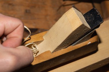 Marangozluk uçağı. jointer yakın. ahşap işleme ve işçilik araçları. el aletleri. çalışma aleti