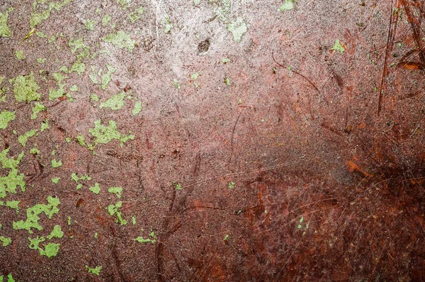 Rostig metall textur bakgrund. gamla järn plattan konsistens. stålvägg. arbetsbänk yta med repor — Stockfoto
