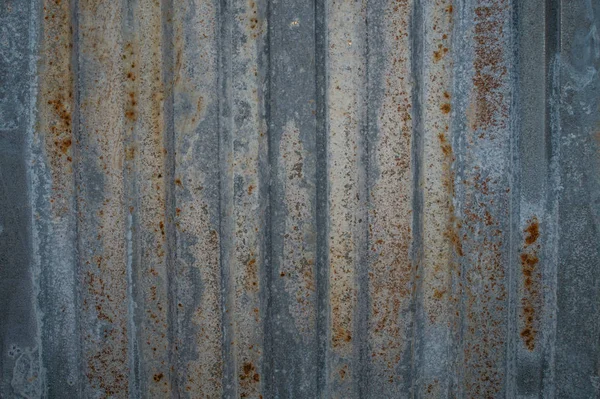Fondo de textura de metal oxidado. textura de pared acanalada de hierro viejo — Foto de Stock