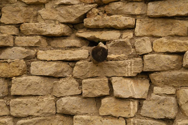 Rocky brick wall. stone wall background. abstract grunge texture. old brown masonry — Stock Photo, Image