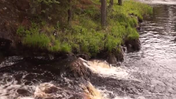 Rzeka Rocky Płynąca Woda — Wideo stockowe