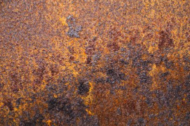 Eski paslı metal soyut dokusu. Kaba demir plaka. kirli çelik kaplama arkaplanı