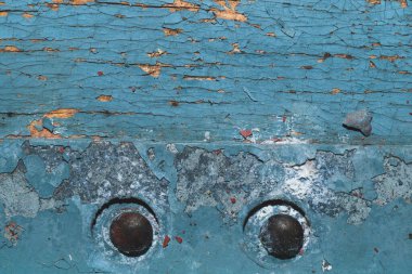 Çatlak boyalı ahşap bir doku. Eski püskü ahşap arka plan. Yakın plan.