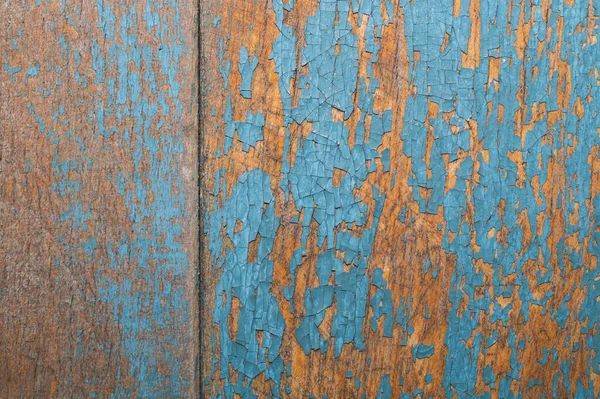 Drewniana Tekstura Popękaną Farbą Shabby Drewna Tło Zbliżenie — Zdjęcie stockowe