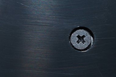 Siyah plastik plaka tak, kapat.