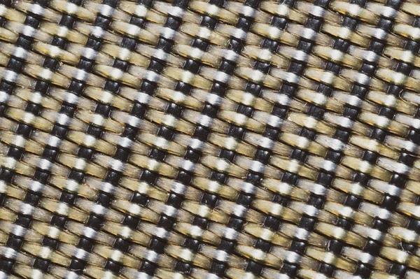 Woven Pattern Threads Macro Fabric Texture Textile Background Extremely Close — Stock Photo, Image