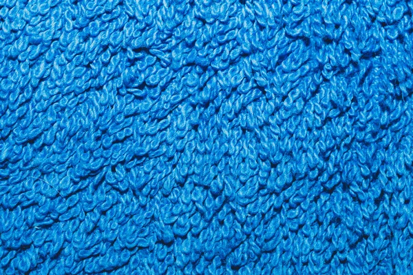 Синий Текстильный Фон Полотенце Закрыто Текстура Ткани — стоковое фото