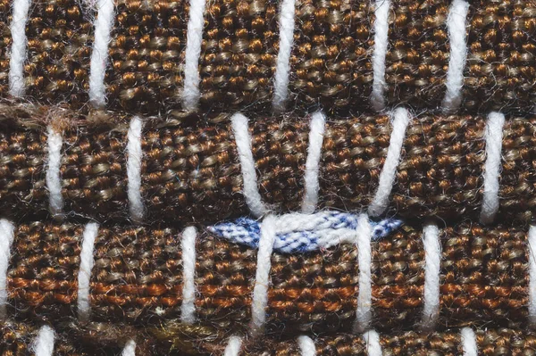 Tekstur Karpet Menutup Karpet Buatan Tangan Makro Latar Belakang Kain — Stok Foto