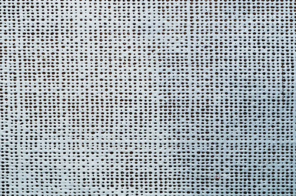 Gumowa Powierzchnia Nierównymi Otworami Biała Plastikowa Faktura Kropkami Abstrakcyjne Tło — Zdjęcie stockowe