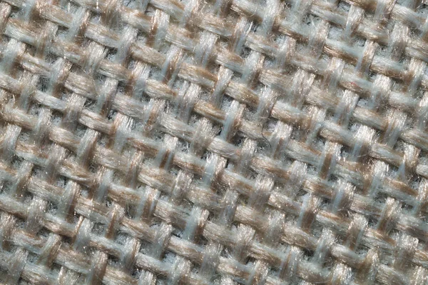 Tekstur Tenun Fiber Kain Menutup Latar Belakang Tekstil — Stok Foto