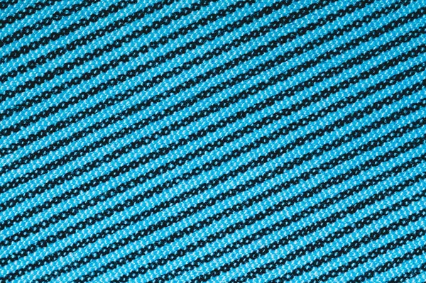 Tyrkysové Textilní Pozadí Modrou Texturu Kousek Látky Zblízka — Stock fotografie